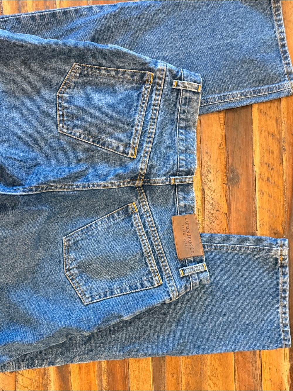 Ralph Lauren Straight-Leg Blue Denim Jeans